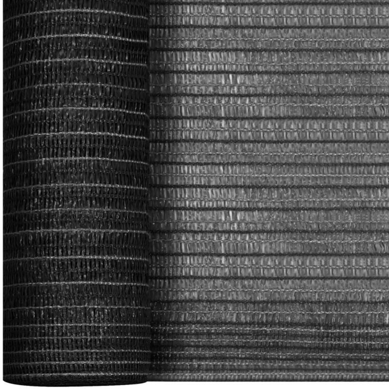 Filet brise-vue Anthracite 1x10 m pehd 75 g/m²