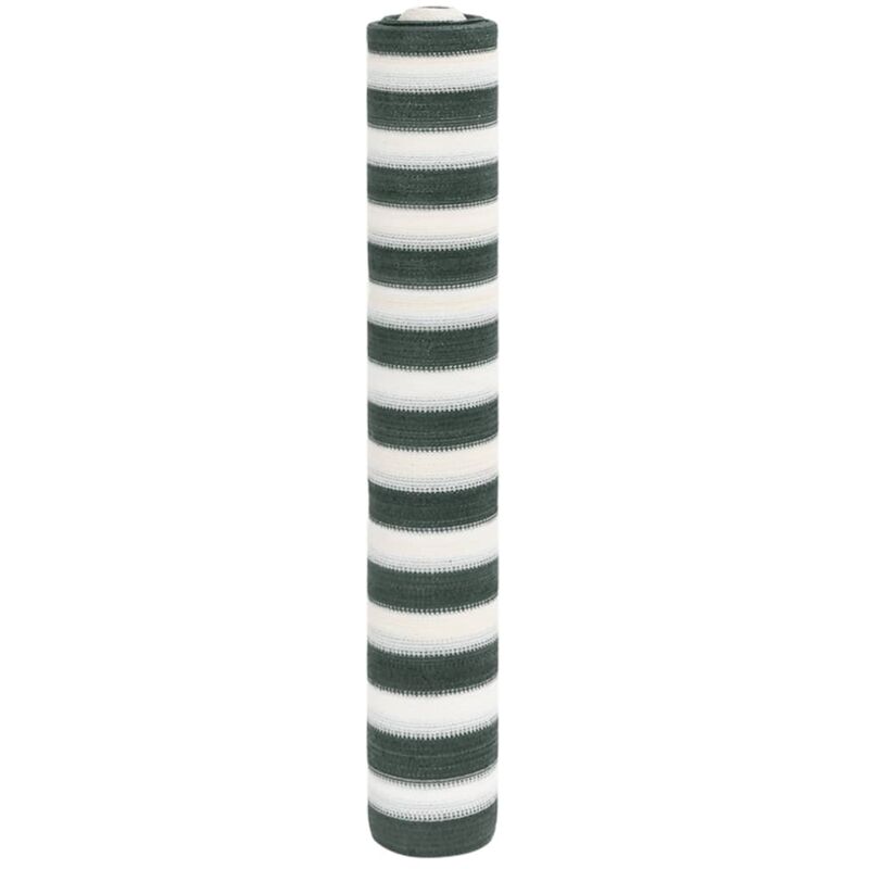 Filet brise-vue vert et blanc 1x10 m PEHD 150 g/m² vidaXL