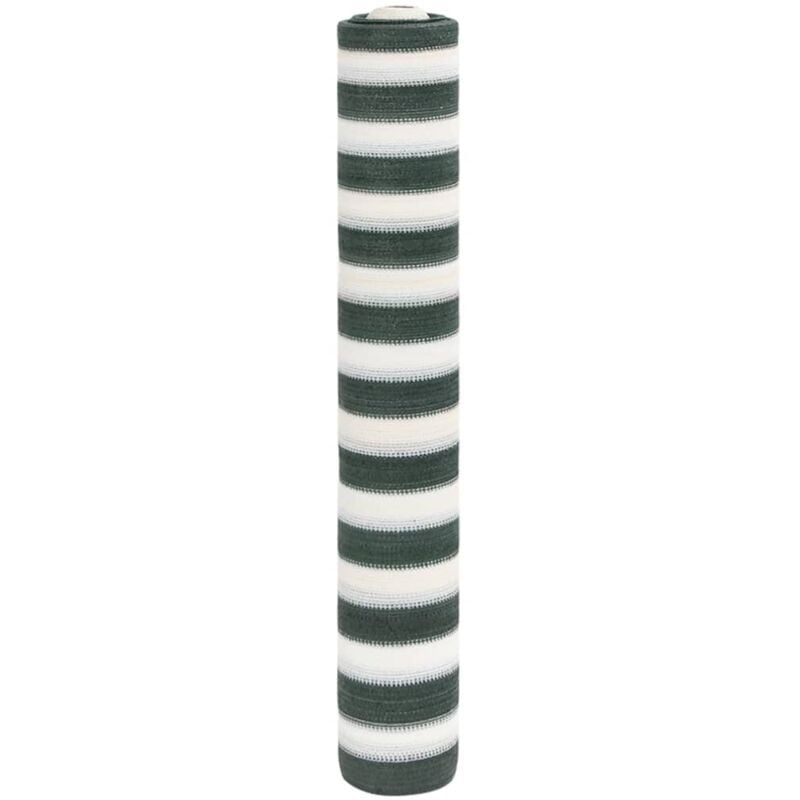 Vidaxl - Filet brise-vue vert et blanc 1,5x25 m pehd 75 g/m²