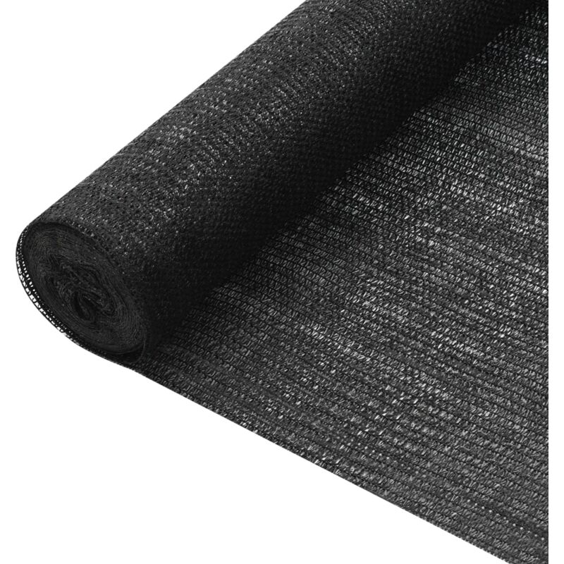 Filet brise-vue Noir 1,5x25 m pehd 75 g/m² Vidaxl