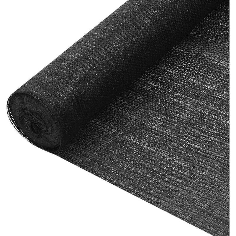 Vidaxl - Filet brise-vue Noir 1,2x25 m pehd 75 g/m²