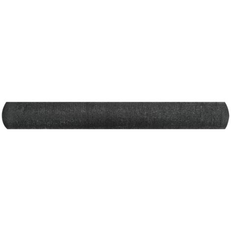 Filet brise-vue Noir 1x25 m PEHD 195 g/m² CFW258478