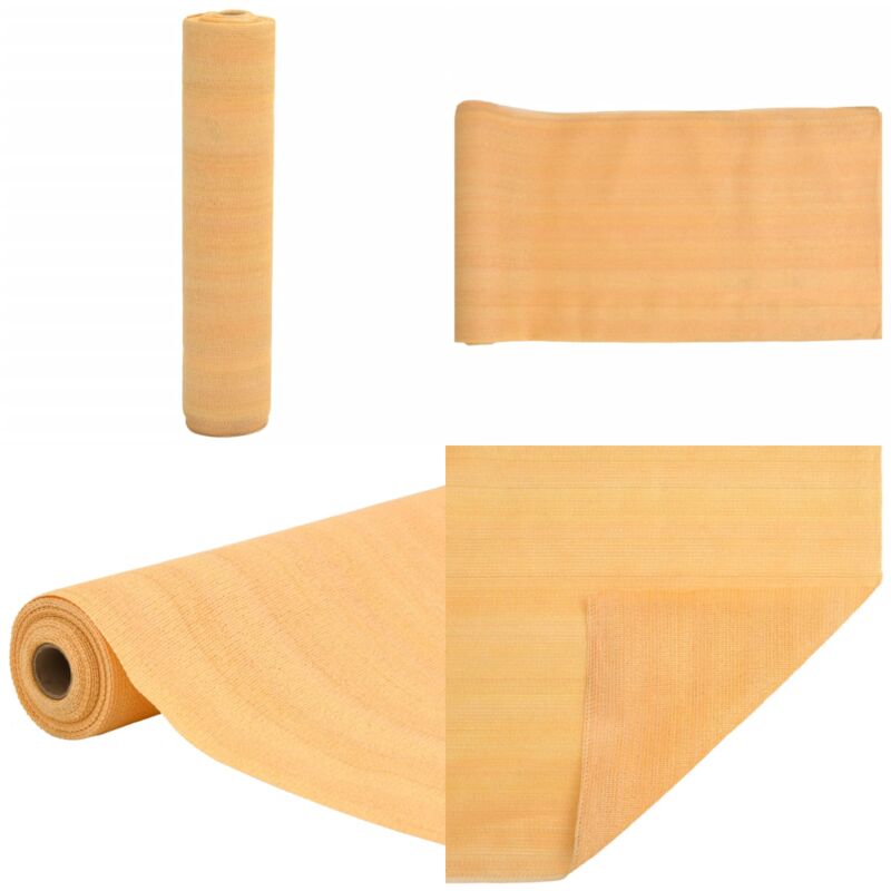 Filet brise-vue sable 1,5x25 m PEHD 75 g/m² - Filet Brise Vue - Écran De Jardin - Intimité Jardin - Voile D'ombrage - Parasol Alternatif - Home &