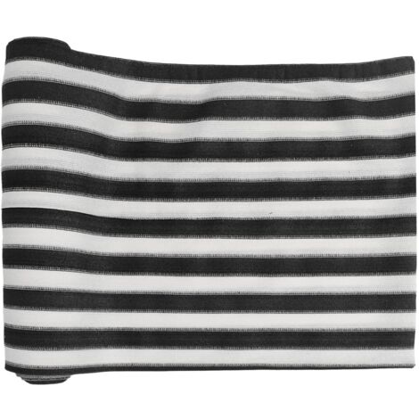 Filet brise-vue，Clôture brise-vue anthracite et blanc 1,8x50 m PEHD 75 g/m² CFW33181