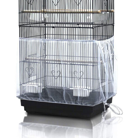 Cage à Oiseaux sur Pied Photophore Intérieur ou Extérieur Volière  Décorative Ronde en Métal Gris Foncé 23x23x42,5cm - L'Héritier du Temps