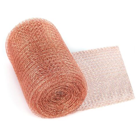 Filet Cuivre Anti Limaces et Escargots 12.7 CM X 6 M,Filet Maille de Cuivre,Grillage Anti Limaces et Escargots,Bande Cuivre Escargot,Copper Mesh,Barriere de Protection Jardin Anti Rongeur