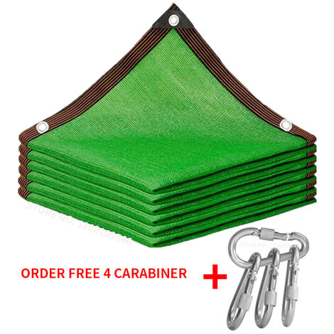 Filet d&39ombrage pour Protection UV, 12 aiguilles 85% HDPE, noir, filet de sécurité pour serre, Pot de fleur, succulente ombre en maille, voile d&39ombrage pour auvent,green,2X2M