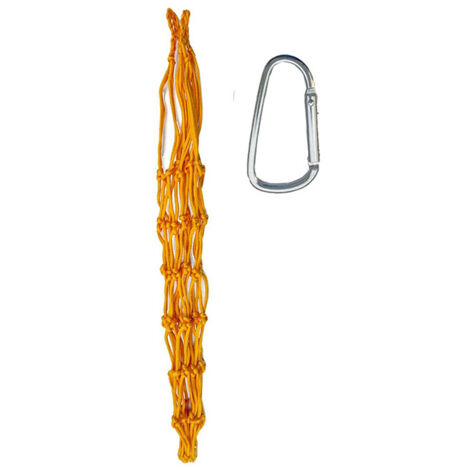Filet d'Alimentation Réutilisable pour Volailles, Distributeur de Légumes et Fruits Suspendu pour Poules, Canards, Oies - Sac avec Crochet (Noir)