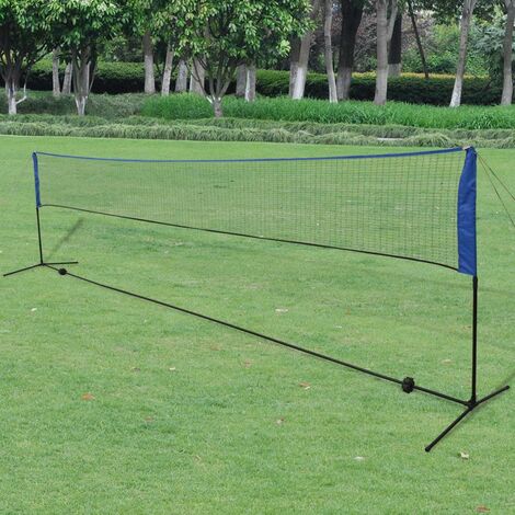 Filet de badminton avec volants 600 x 155 cm