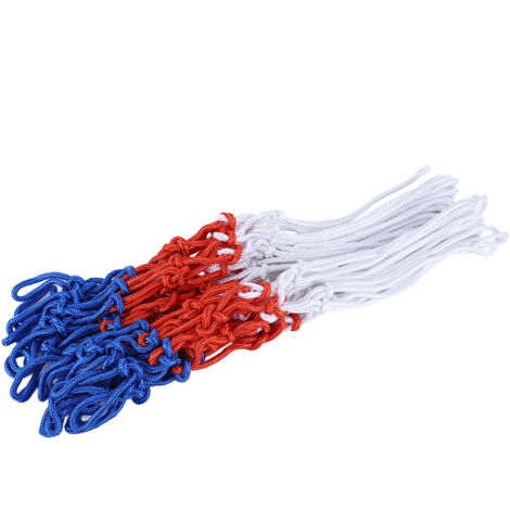 Filet de basket-ball de rechange ultra-résistant, toutes saisons, anti-fouet, épais, compatible avec la plupart des paniers intérieurs et extérieurs, articles de sport pour adultes, 6 mm, rouge, bleu,
