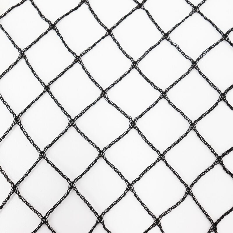 Filet de bassin 24 m x 10 m noir, filet d'étang à poisson, filet à feuilles, filet, filet de protection contre les oiseaux, robuste