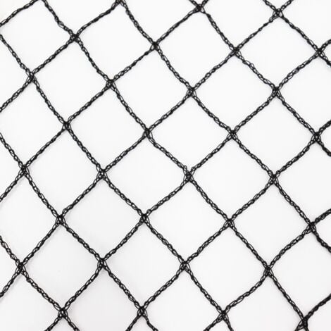 Filet de bassin 8 m x 20 m, noir, filet d?étang à poisson, filet à feuilles, filet, filet de protection contre les oiseaux, robuste