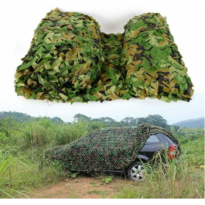 Filet de camouflage 4 x 6 m - Pour la chasse, le camping