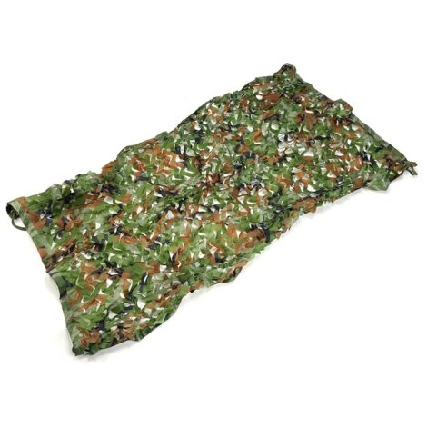 Filet de camouflage armée 1x2 mètres pour tir et bivouac, motif feuillage