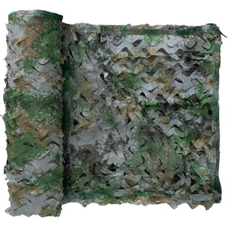 Filet de camouflage, auvent, 2 x 2 m, adapté au camouflage, décoration de jardin (jungle digital)