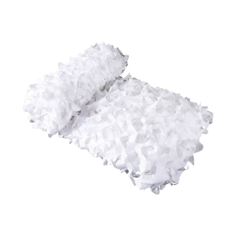 Filet de Camouflage Blanc Voile d'ombrage rectangulaire design ombrière camouflage 3x4 m blanc