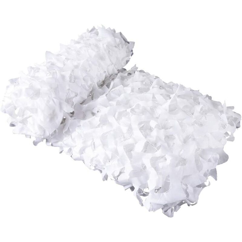 Filet de Camouflage Blanc Voile d'ombrage rectangulaire design ombri...