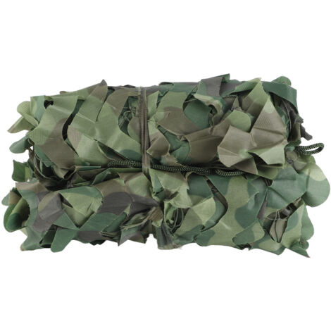 Filet de camouflage militaire extérieur 2x3m, motif feuilles de forêt, pour la chasse, le tir et le camping