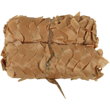 Filet de camouflage militaire extérieur pour chasse, tir, camping et abri anti-soleil (Marron 2x4)
