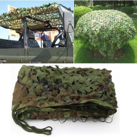Filet de Camouflage pour la Chasse, Le Camping, Paysage forestier, extérieur, Jardin, décoration, Parasol 2 x 3 mètres