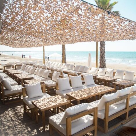 Filet de camouflage renforcé sable 4x5m