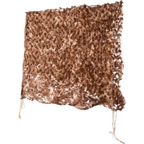 Filet de camouflage, stores occultants, idéal pour le camping, le tir, la chasse, la décoration de fête de Noël, voile d'ombrage rectangulaire à motif camouflage taupe de 3 x 4 mètres