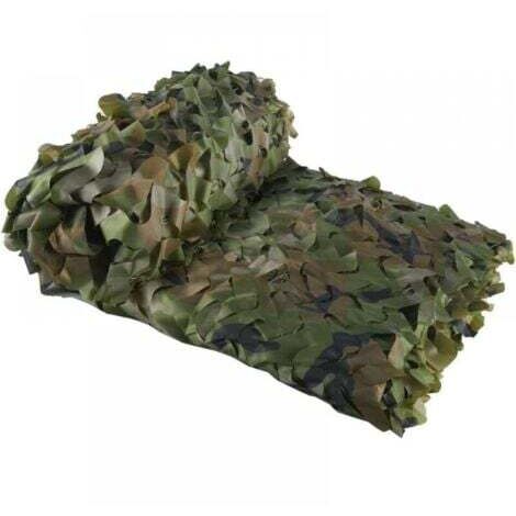 Filet de Camouflage Vert Voile d'ombrage rectangulaire design ombrière camouflage 3x3 m