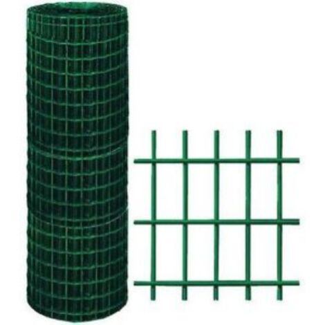 Filet de clA ture galvanisA  plastifiA  A lectrosoudA  Sidex cm h 120x25 m maille 75x50 mm