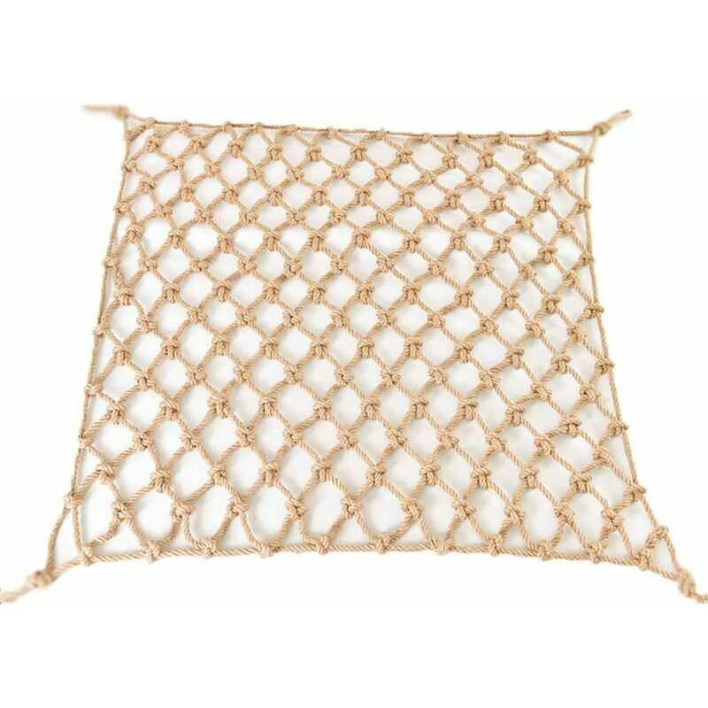 Keyoung - Filet De Corde, Filet De Sécurité du Terrain De Jeu, Largeur De Maille 6 Cm, épaisseur De Corde 4 Mm, (Size:1x4m),Bâches et filets de