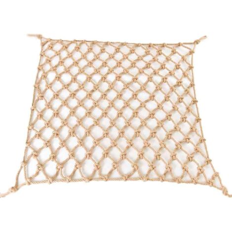 Filet De Corde, Filet De Sécurité du Terrain De Jeu, Largeur De Maille 6 Cm, épaisseur De Corde 4 Mm, (Size:1x4m)，Bâches et filets de remorque