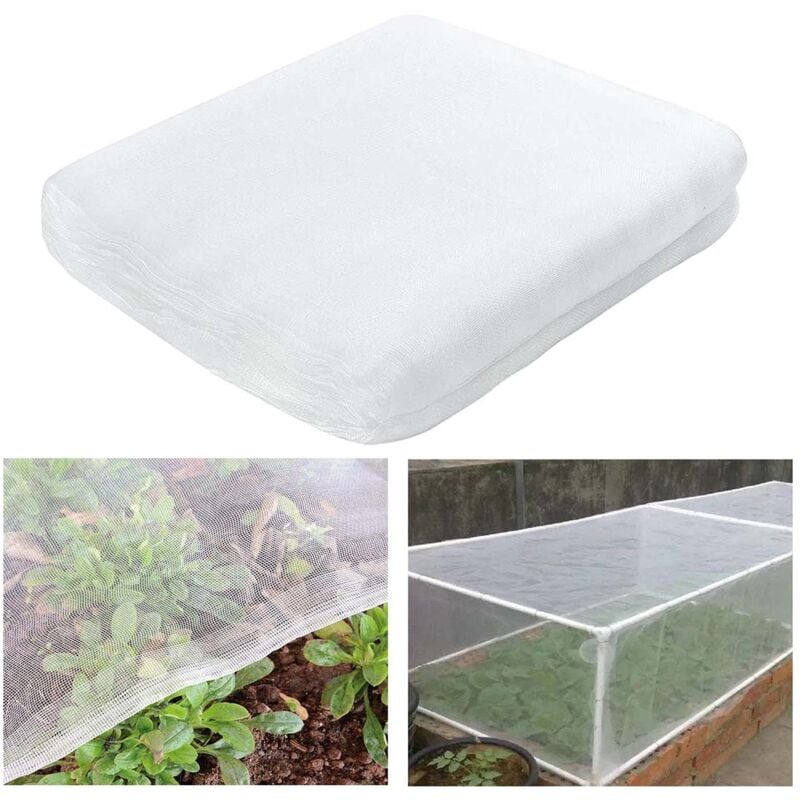 Filet de jardin - 2 m x 10 m - Filet de protection contre les insectes - Filet de jardin pour potager - Protège les plantes, les cultures et les