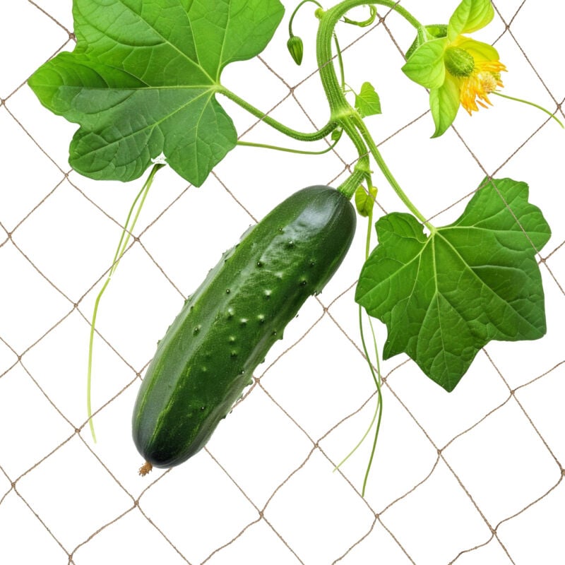 Relaxdays - Filet en jute, pour plantes grimpantes, tuteur, 2x5 m, jardin & serre, pour concombres, nature