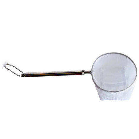 Filet de Pêche en Acier Inoxydable Extensible pour Aquarium Poissons Tropicaux Manche Long