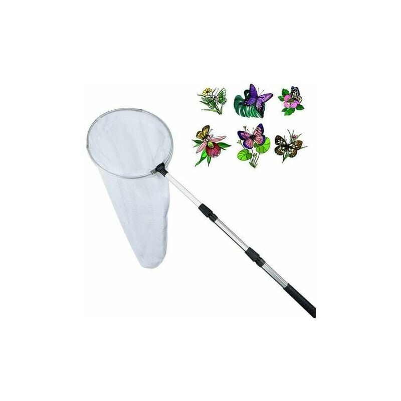 Filet de Pêche Filet à Papillon Filets à Insectes Télescopiques Outils de Plein air pour Enfants Jouets de Jardin pour Attraper Les Insectes