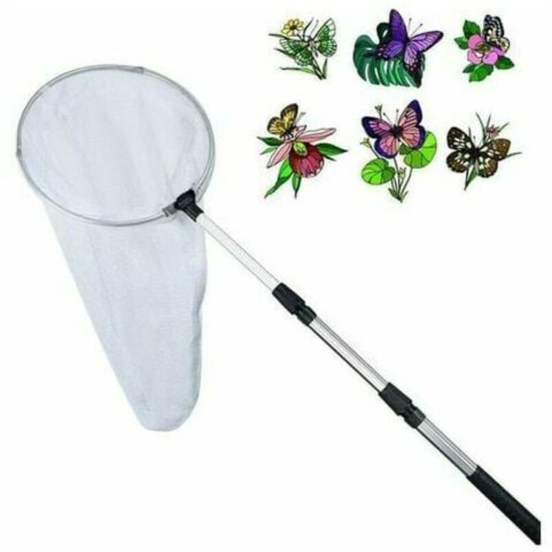Gabrielle Filet de Pêche Filet à Papillon Filets à Insectes Télescopiques Outils de Plein air pour Enfants Jouets de Jardin pour Attraper Les Insectes