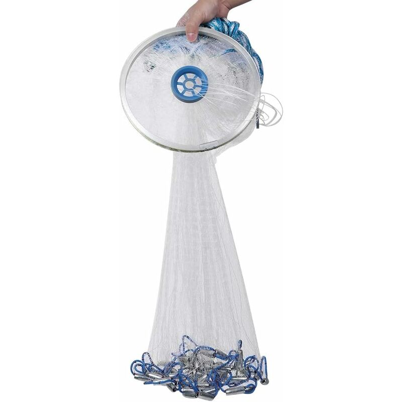 Kartokner - Filet De Peche Mer - Carrelet De Peche - Monofilament de Nylon pour Piège à Appâts et Poissons - Accessoire De Piège De Réseau De Pêche