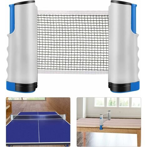 Filet de Ping Pong, Filet de Tennis de Table Rétractable/Set de Remplacement, Filet Réglable, Filet de Voyage Portable, Accessoires pour Intérieur et Extérieur， Fontainebleau