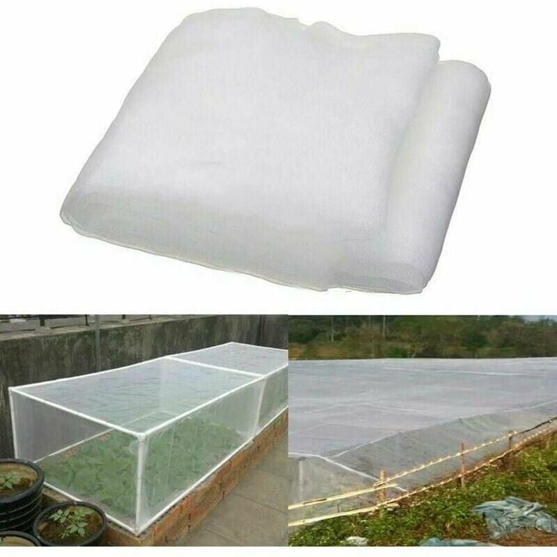 Filet de Protection Anti-Insectes en Maille Fine pour Jardin, Serre, Plantes, Fruits, Fleurs et Cultures - Longueur 26m