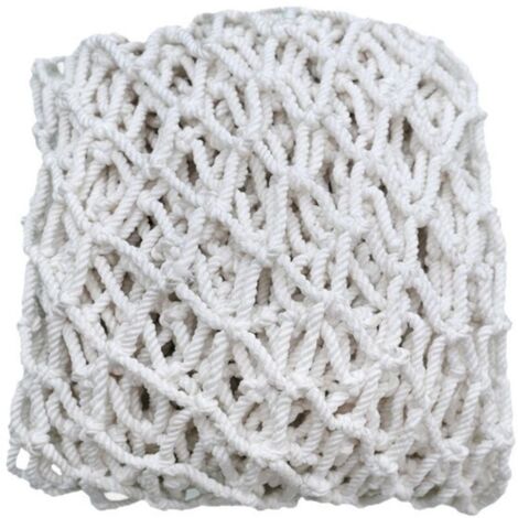 Filet de protection, blanc, 5 m x 5 m (mailles de 5 cm), bâche en polyester pour camion, utilisation dans les escaliers et sur les balcons