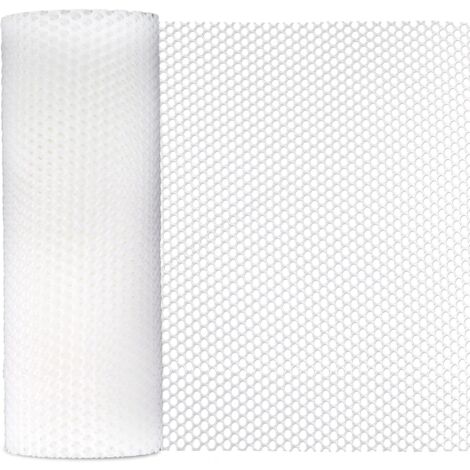 Filet de protection blanc polyvalent pour jardin et balcon 0.4x6m, inclut 50 attaches pour enclos et clôture légère