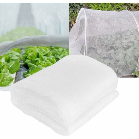 Filet de protection des plantes, filet de protection contre les insectes à mailles fines, filet de protection des fleurs, filet de protection des plantes, filet de jardin filet anti-insectes, filet potager, filet pour plantes légumes （2.5 * 6）