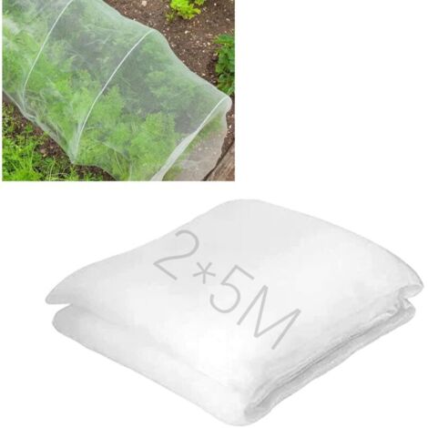 Filet de Protection Multi-Usage pour Jardin 2x5m – Maille Fine Anti-Insectes et Anti-Oiseaux, Protection des Plantes, Légumes, Fruits & Fleurs – Facile à Couper, Adapté aux Potagers