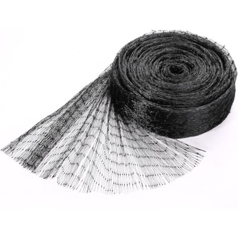 Filet de protection pour oiseaux, filet de poulailler, filet en polyéthylène résistant, protection pour arbres fruitiers, noir, 4 m x 6 m