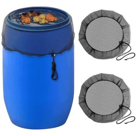 Filet de Protection pour Tonneau de Pluie - 2Pcs - 80 cm - Réglable - Nylon - Anti-Insectes