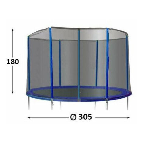 TRIGANO Filet de protection pour trampoline de 3,05 m