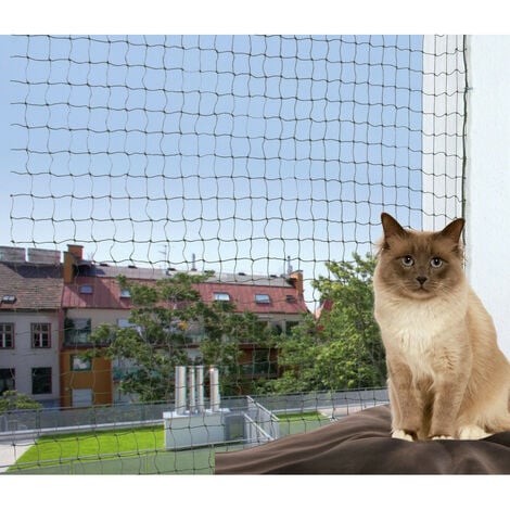 Filet de protection, renforcé 2 x 1,5 m vert olive pour chat - Trixie
