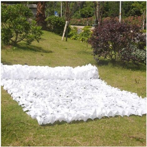 Filet de protection solaire de jardin 3x6 mètres, blanc, filet de camouflage, filet de protection solaire, bâche de tente isolante