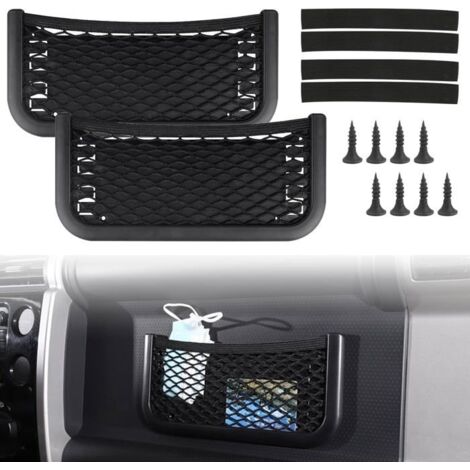 Filet De Rangement Camping Car, 2Pcs Filet Rangement Voiture Pochette Stockage, Filet Rangement Pour Camping Car, Filet Rangement