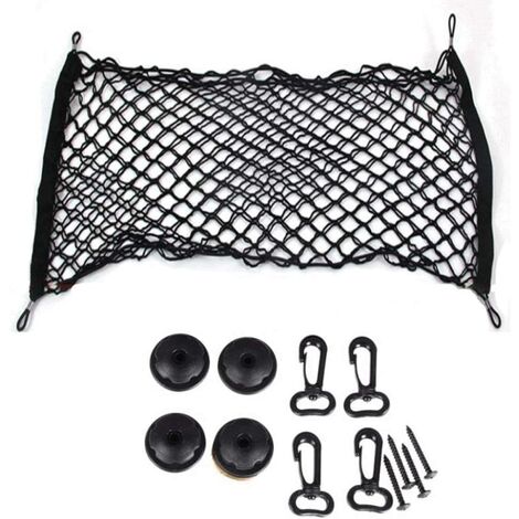 camion pickup 100 x 60 cm Auzkong Filet de coffre de voiture Filet à bagages pour voiture break et SUV double couche Super élastique 