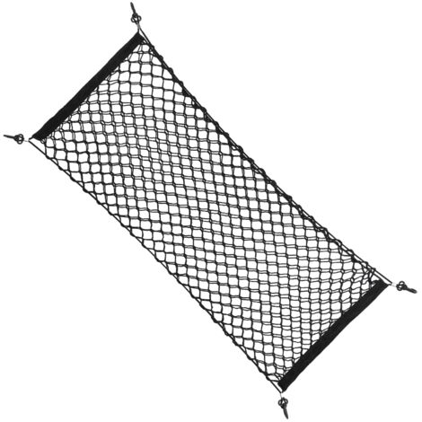 Filet de rangement pour voiture 90x40cm en nylon, poche à accrocher pour bagages et organisation de l'espace dans le camion.